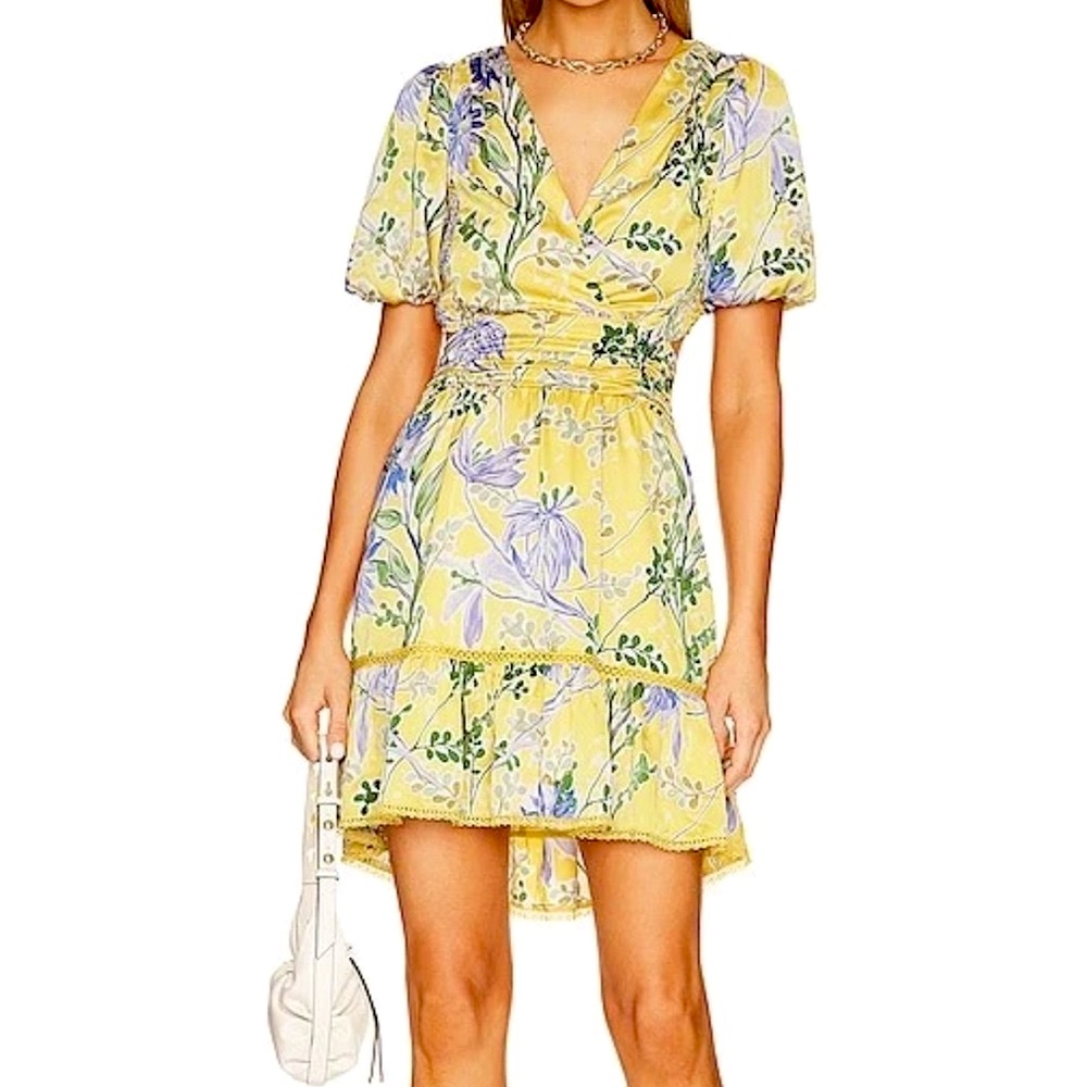 Heartloom Yellow and Blue Floral Dress